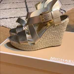 Michael by Michael Kors Giovanna Gold Wedge